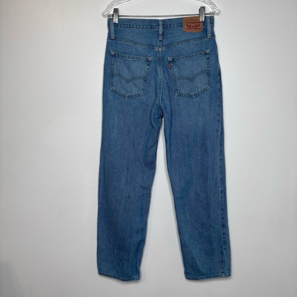 Levi’s Jeans Women’s 28, 94 Baggy Distressed Ripped Blue Denim - Picture 5 of 7